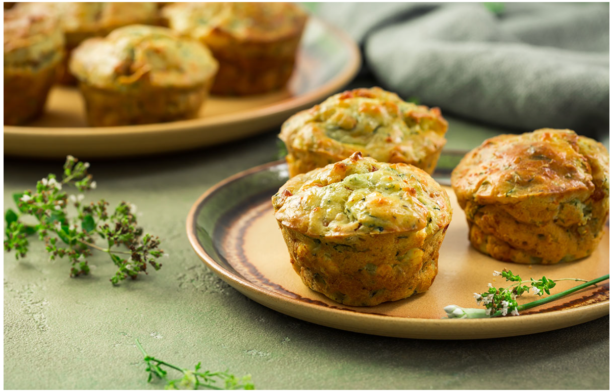 Muffin salati con verdura